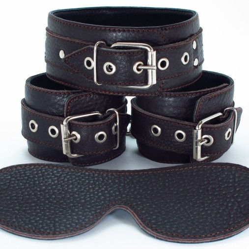 Набор БДСМ из мягкой кожи 53015ars