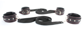 Набор на кровать с красной строчкой 53023ars