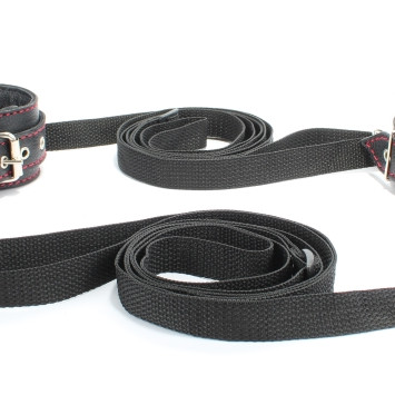 Набор на кровать с красной строчкой 53023ars