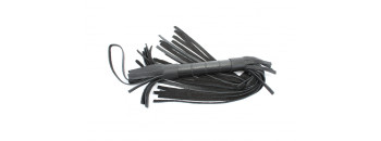 Плетка короткая из натуральной кожи черная 54003ars