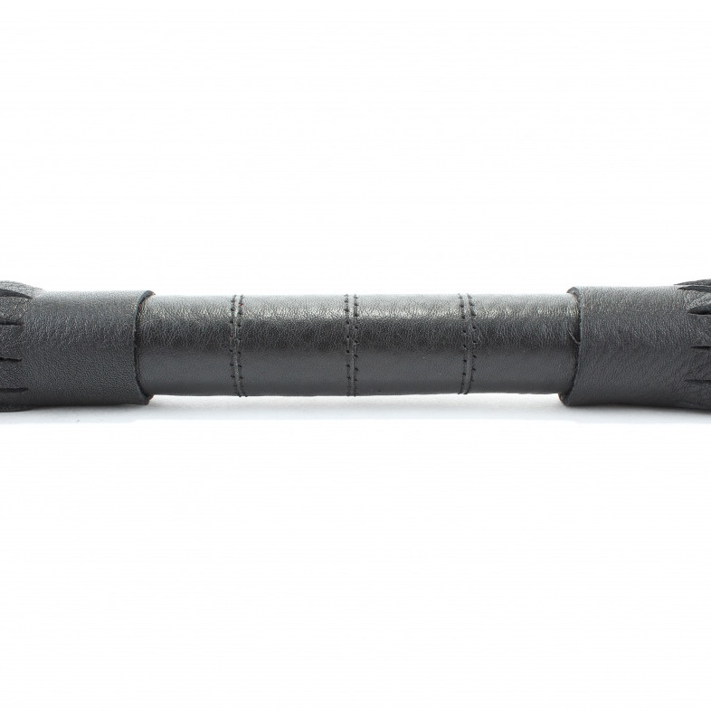 Плетка короткая из натуральной кожи черная 54003ars