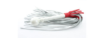 Плеть белая с красной отделкой 54039ars