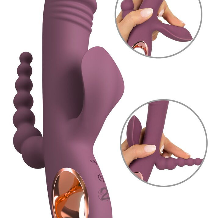 Тонкий тройной вибратор Plum 5404517ON