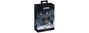 Надувная расширяющая анальная пробка с вибрацией и с пультом 5405130ON