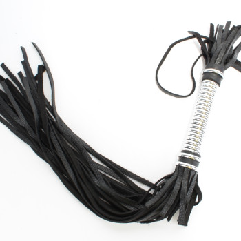 Плеть с серебристой ручкой длинная 54052ars