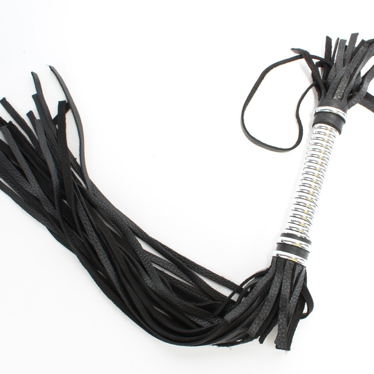 Плеть с серебристой ручкой длинная 54052ars