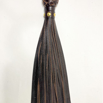 Плеть Генитальная из Натуральной Кожи Коричневая 54078ars