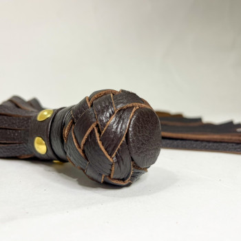 Плеть Генитальная из Натуральной Кожи Коричневая 54078ars