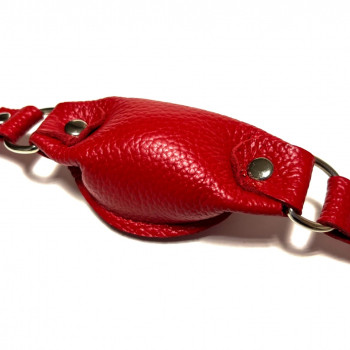 Кляп кожаный красный 60015ars