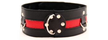 Ошейник черный с красным  55005ars