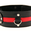 Ошейник черный с красным  55005ars