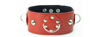Ошейник красный с шипами 55017ars