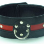 Ошейник черно-красный на пряжке 55023ars