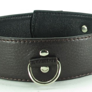 Ошейник с кольцом коричневый увеличенного размера XL 55033ars