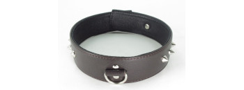 Ошейник с кольцом коричневый увеличенного размера XL 55033ars