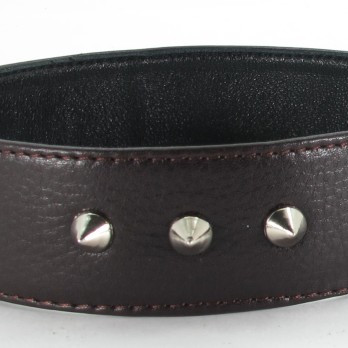 Ошейник с кольцом коричневый увеличенного размера XL 55033ars