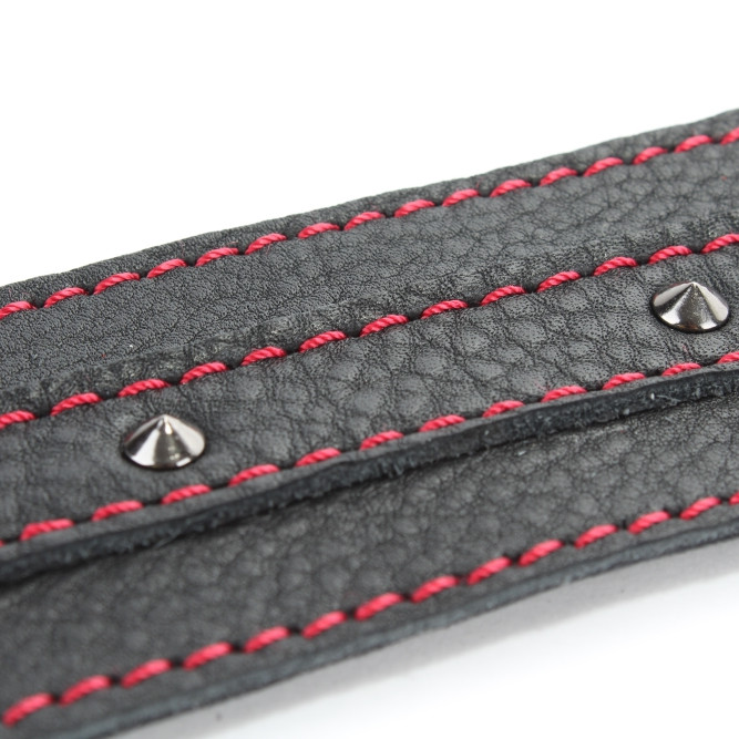 Ошейник из натуральной кожи с шипами PS queen size 55050ars