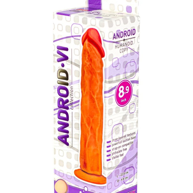 Фаллоимитатор на присоске ANDROID Collection-VI 8.9