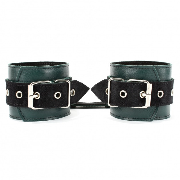 Наручники Lady's Arsenal Изумруд из Кожи и Замши 67023ars