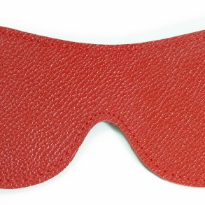Маска из натуральной кожи красная двухсторонняя 58002ars