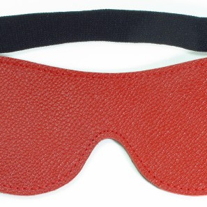 Маска из натуральной кожи красная двухсторонняя 58002ars