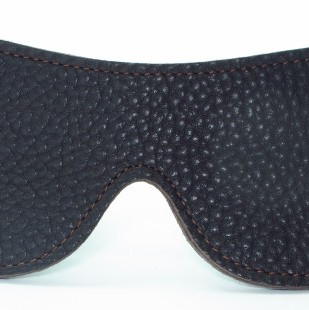 Маска из натуральной кожи коричневая двухсторонняя 58003ars