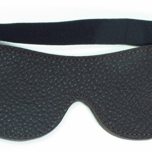 Маска из натуральной кожи коричневая двухсторонняя 58003ars