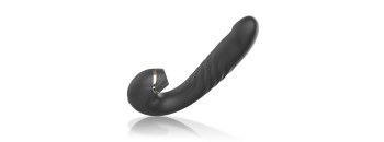 Вагинально-клиторальный вибратор с режимом всасывания D-234722