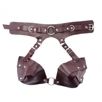 Сбруя из Ошейника с Лифом Lady's Arsenal Бордо 67018ars