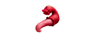 Вибратор-язык с вакуумной стимуляцией клитора SW110254