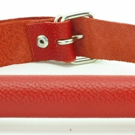 Кляп трензель из красной кожи 60005ars
