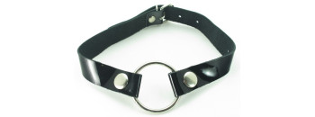 Кляп кольцо с лаковым ремешком 60008ars