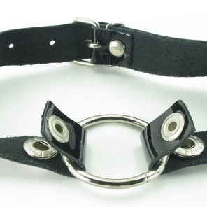 Кляп кольцо с лаковым ремешком 60008ars