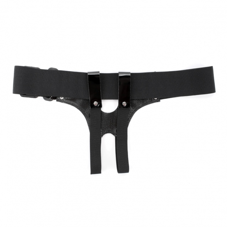 Универсальные трусики для страпона лаковые 52009ars