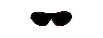 Маска из кожи черно-красная с узором 58011ars