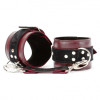 Наручники Lady's Arsenal Бордо из Кожи и Замши 67024ars