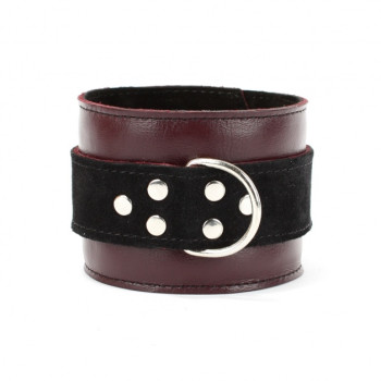 Наручники Lady's Arsenal Бордо из Кожи и Замши 67024ars