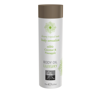 Съедобное масло для тела Shiatsu Кокос & Ананас 75мл 67025