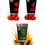 Сет съедобных лубрикантов JUJU: клубника, малина, тропические фрукты, 3х50ml 677JU