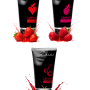 Сет съедобных лубрикантов JUJU: клубника, малина, вишня, 3х50ml 684JU