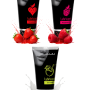 Сет съедобных лубрикантов JUJU: клубника, малина, кокос, 3х50ml 691JU