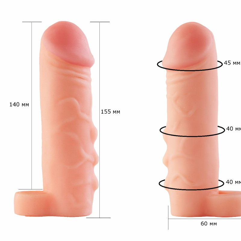 Фаллоудлинитель с кольцом Cock Next 692203ru