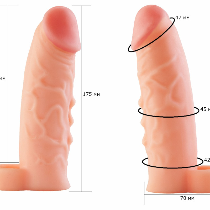 Фаллоудлинитель с кольцом Cock Next 692303ru