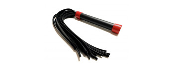 Плеть из эко-кожи чёрно-красная 50013ars