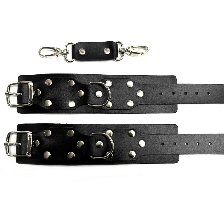 Наручники кожаные Sex Game черные 6001ars