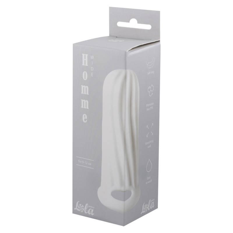 Фаллоудлинитель Homme Wide White для 9-12 см 7006-01lola