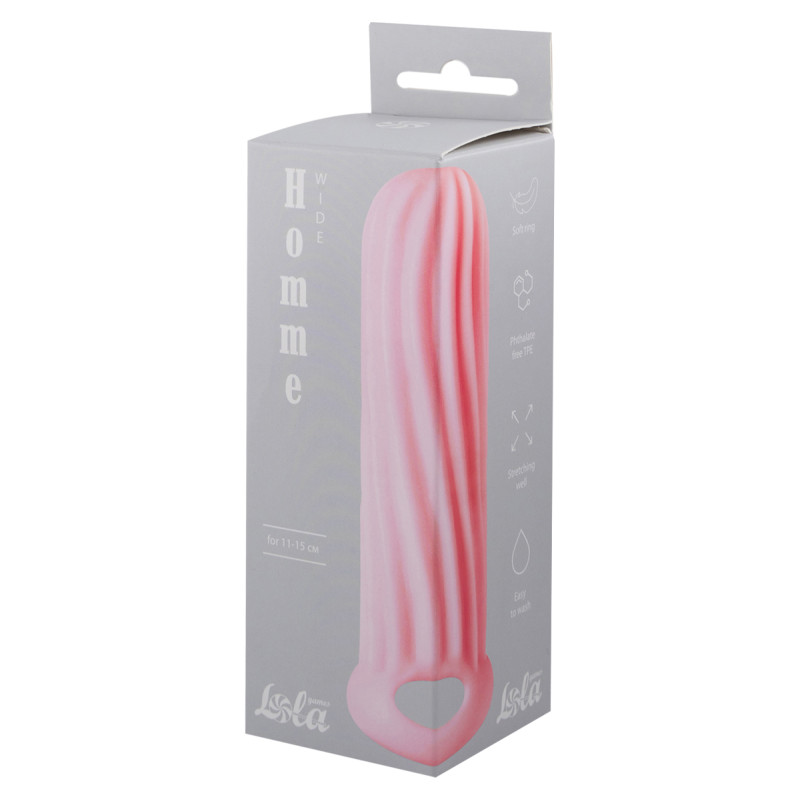 Фаллоудлинитель Homme Wide Pink для 11-15 см 7007-02lola