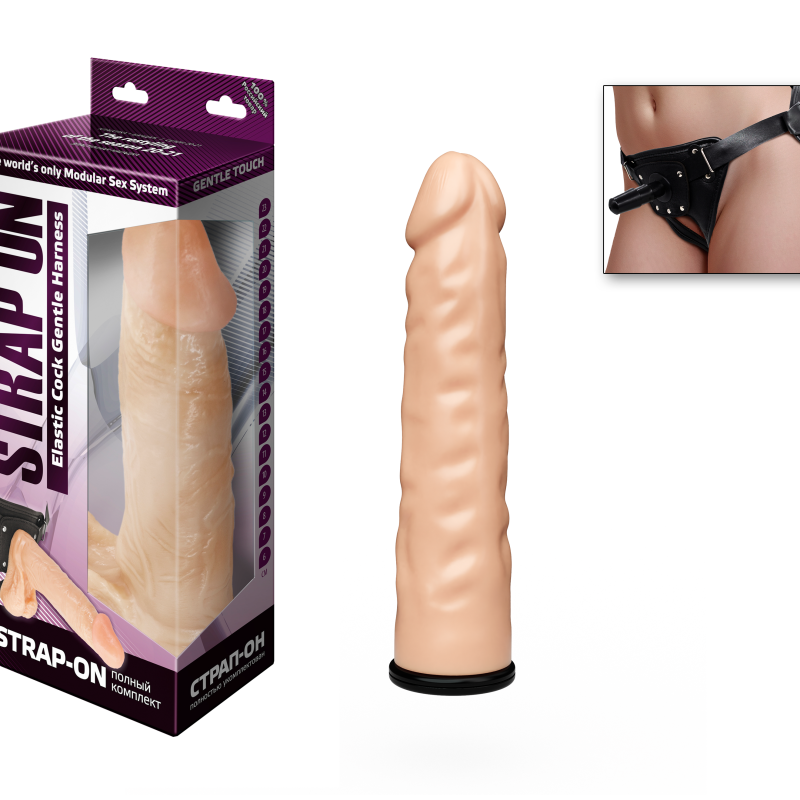 Страпон Харнес в подарочной упаковке из ПВХ 287103ru