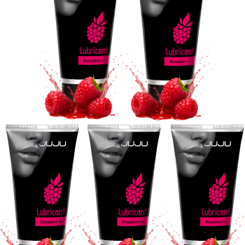 Сет съедобных лубрикантов JUJU Малина, 5х50ml 738JU