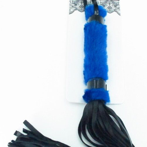 Нежная плеть с синим мехом BDSM Light 740003ars